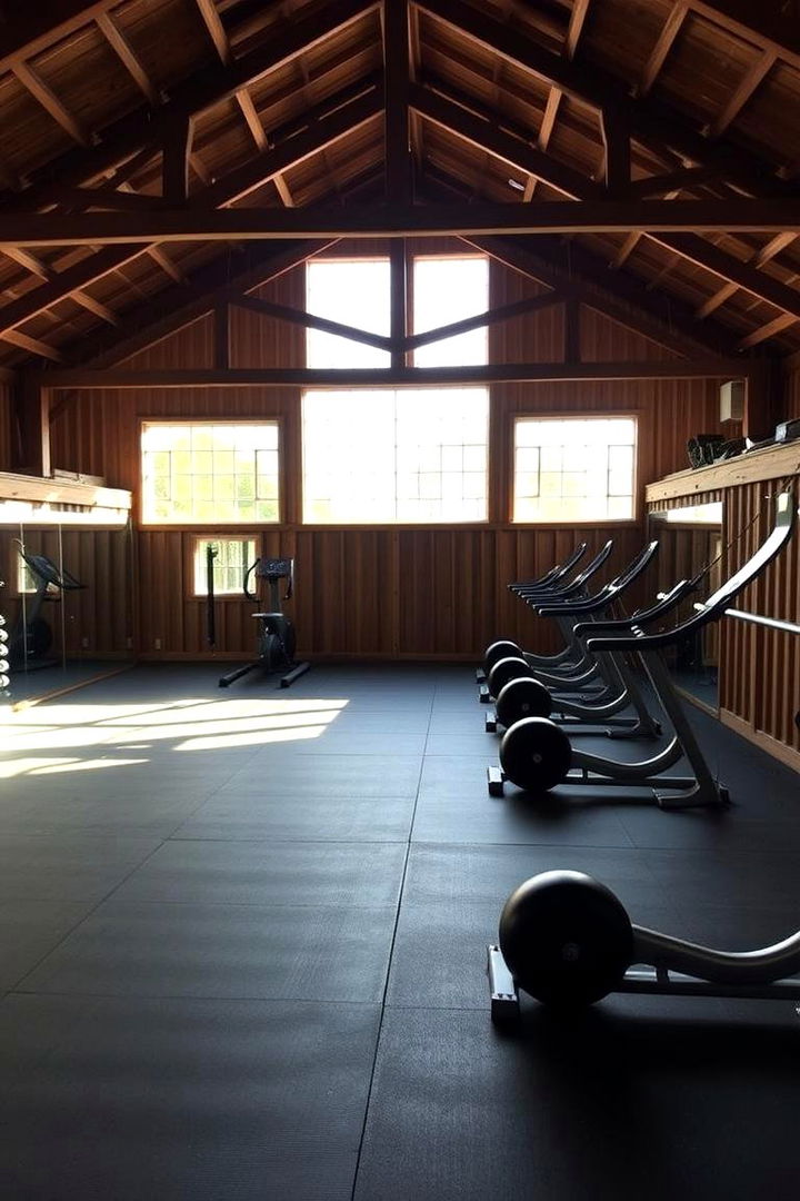Including a Dedicated Workout Space - 22 Pole Barn Interior Ideas