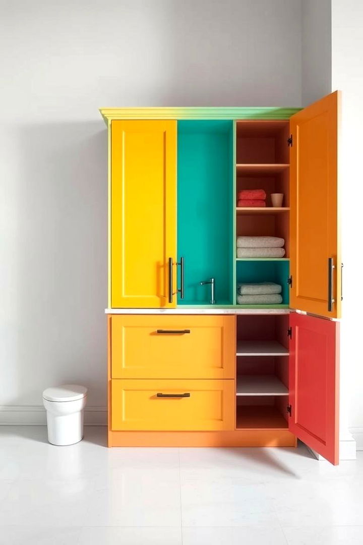 Incorporate Color Coding Systems - 22 Bathroom Cabinet Organization Ideas