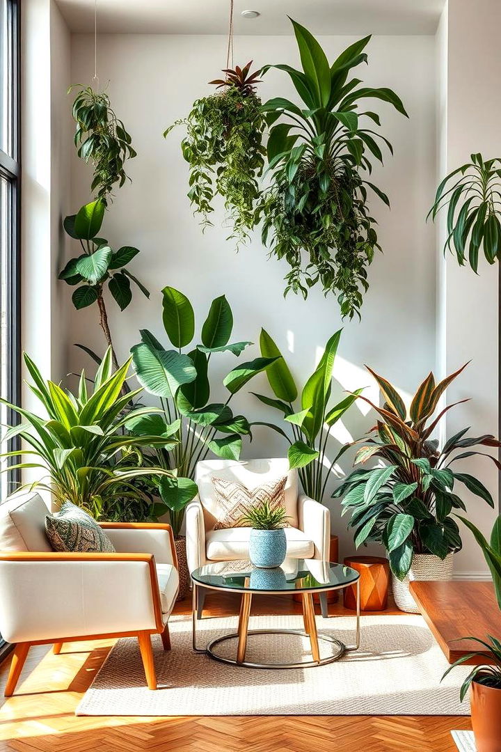 Incorporate Innovative Houseplants - 22 Midcentury Modern Bedroom Decorating Ideas