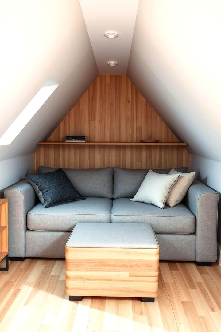 Incorporate Multifunctional Furniture - 22 Low Ceiling Small Attic Room Ideas