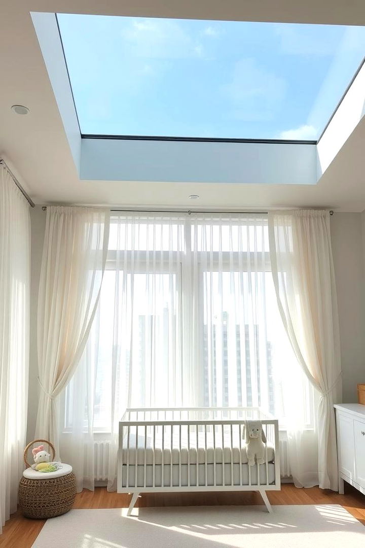 Incorporate Natural Light and Airiness - 22 Minimalist Nursery Ideas