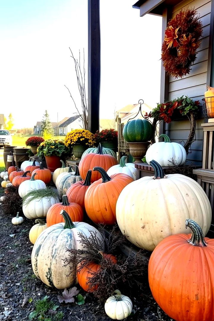 Incorporate Pumpkins and Gourds - 22 Fall Garden Ideas