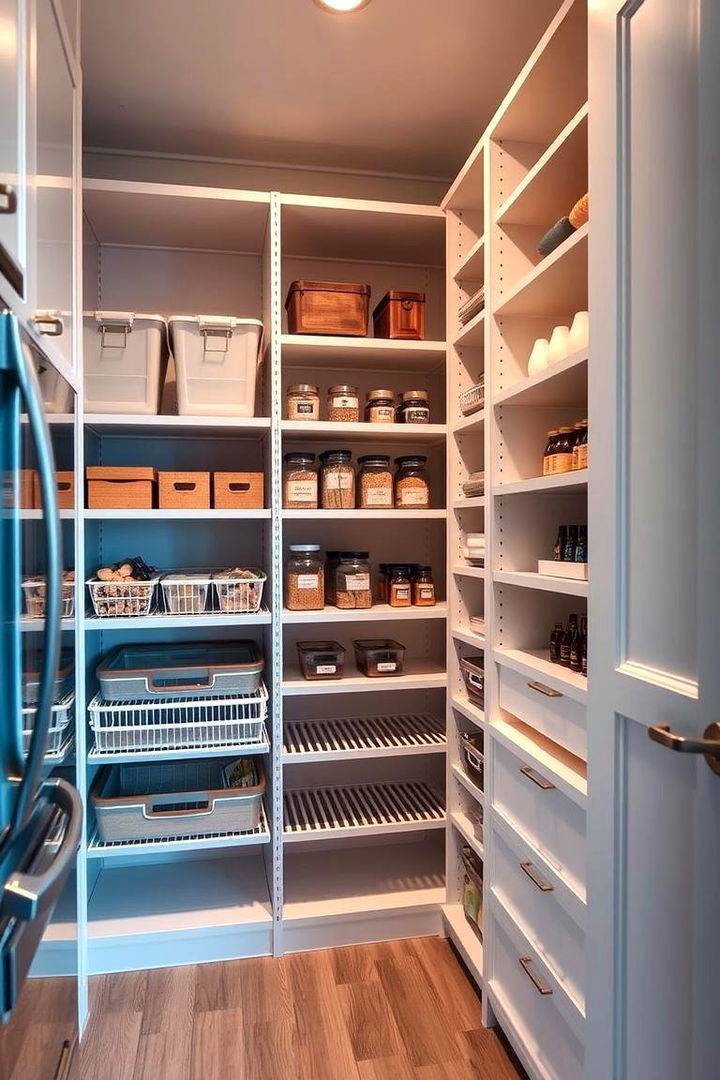 Incorporating Adjustable Shelving - 22 Kitchen Pantry Ideas