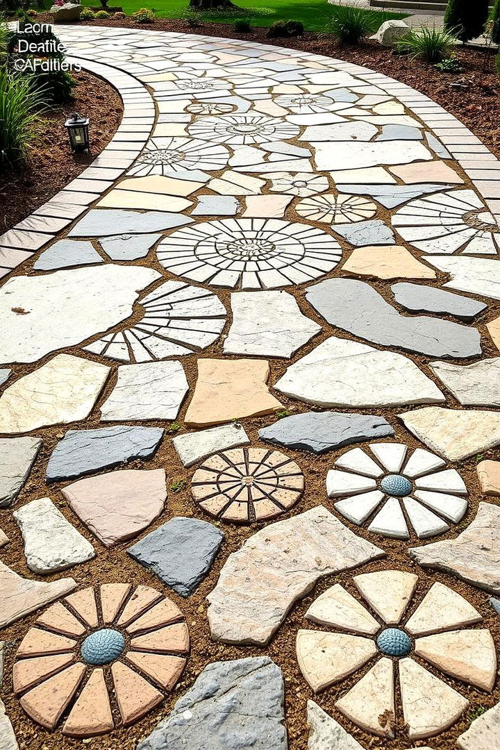 Incorporating Artistic Arrangements and Patterns - 22 Flagstone Steps
