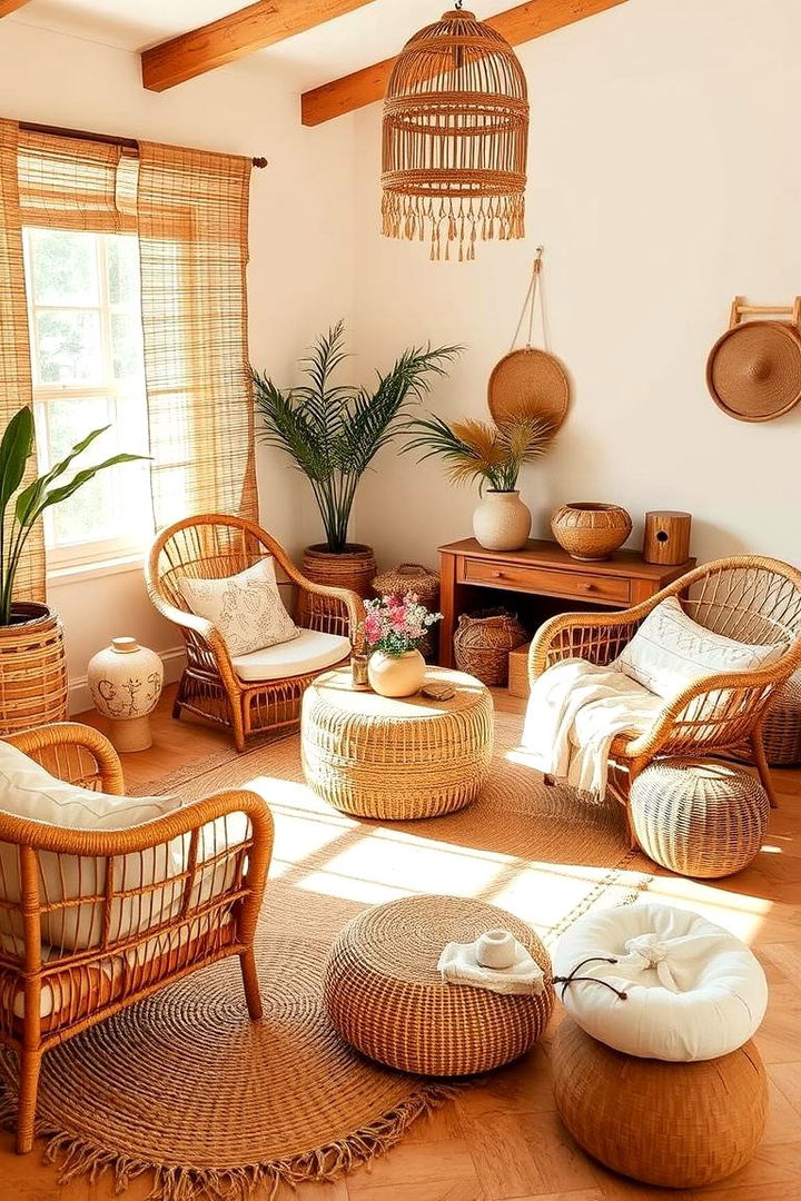 Incorporating Earthy Textures and Natural Materials - 22 Small Boho Bedroom Ideas