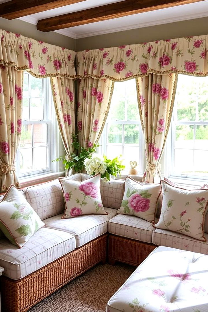 Incorporating Floral Patterns - 22 Cottage Decorating Ideas