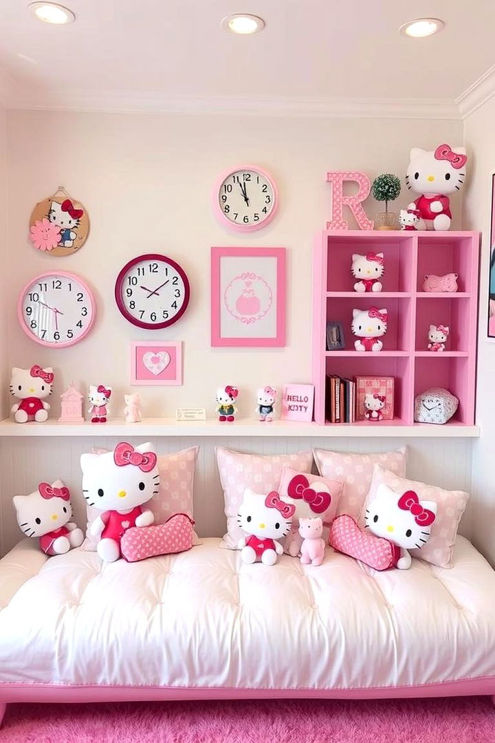 Incorporating Hello Kitty Accessories - 22 Hello Kitty Bedroom Ideas