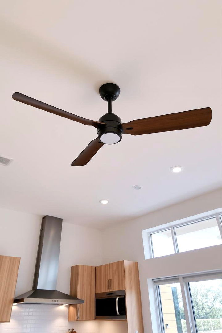 Incorporating Innovative Ceiling Fans - 22 Vaulted Ceiling Kitchen Ideas