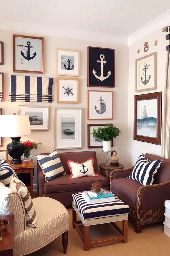 Incorporating Marine Motifs - 22 Coastal Living Room Ideas
