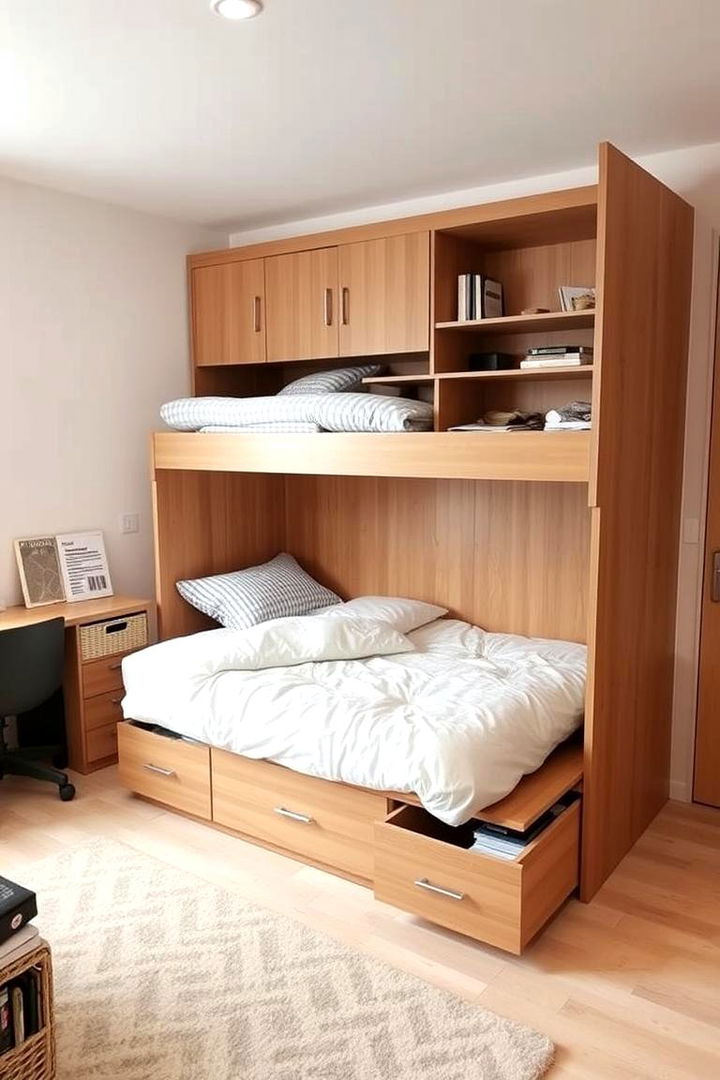 Incorporating Multi functional Furniture - 22 Student Bedroom Design Ideas