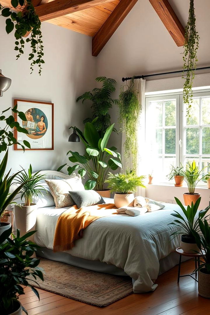 Incorporating Natural Elements and Greenery - 22 Large Bedroom Design Ideas
