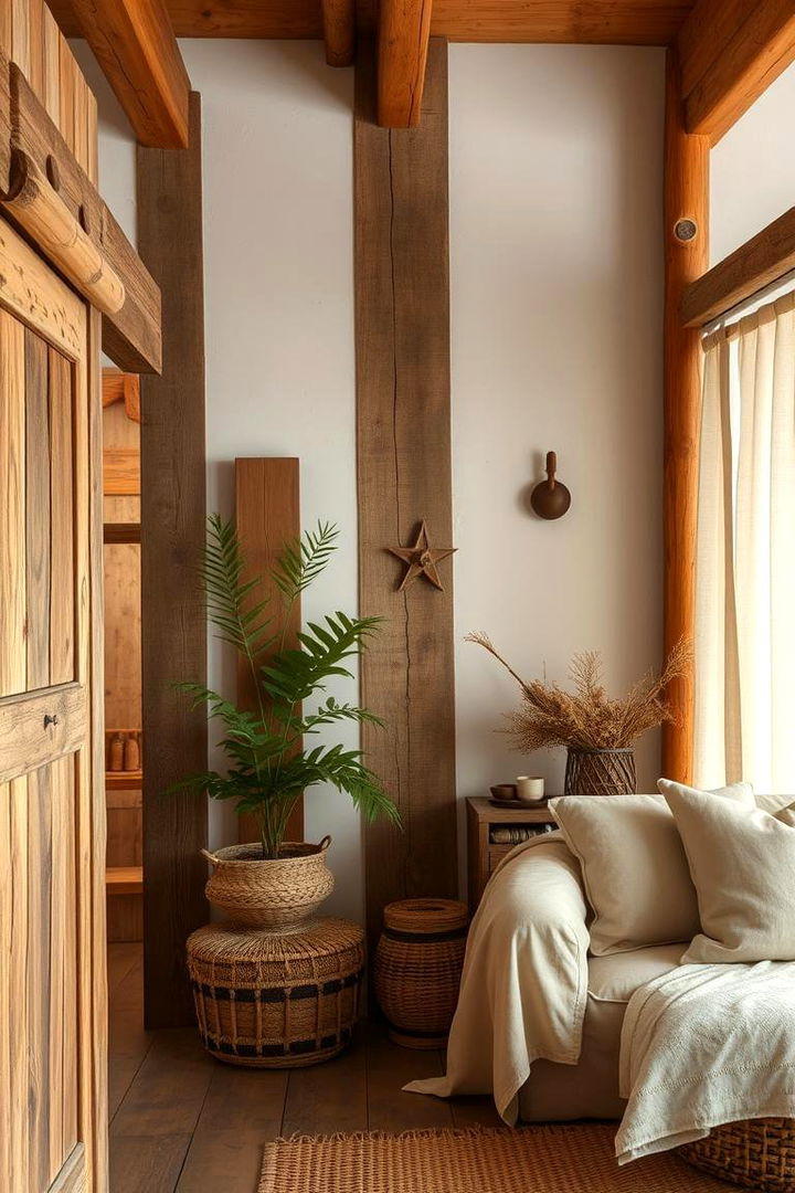 Incorporating Natural Materials - 22 Boho Room Ideas