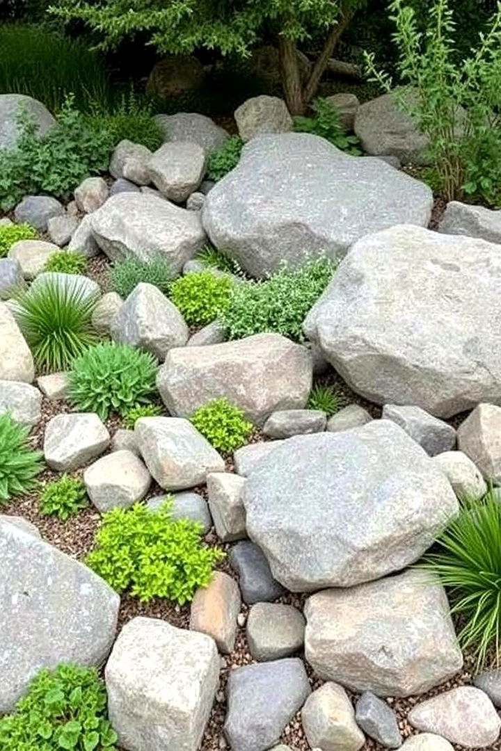 Incorporating Natural Rock Elements - 22 Shade Garden Design Ideas