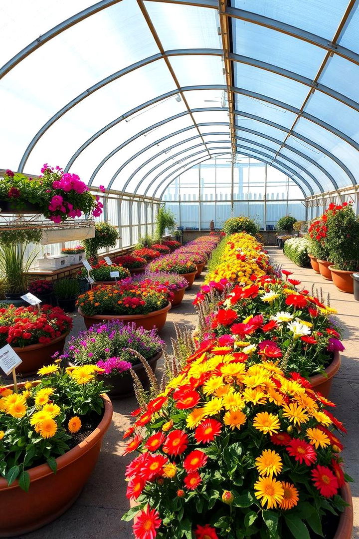 Incorporating Seasonal Blooms for Year Round Color - 22 Rooftop Greenhouse Ideas