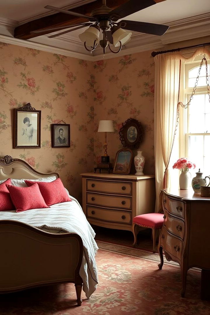 Incorporating Vintage Coral Touches - 22 Coral Bedroom Ideas