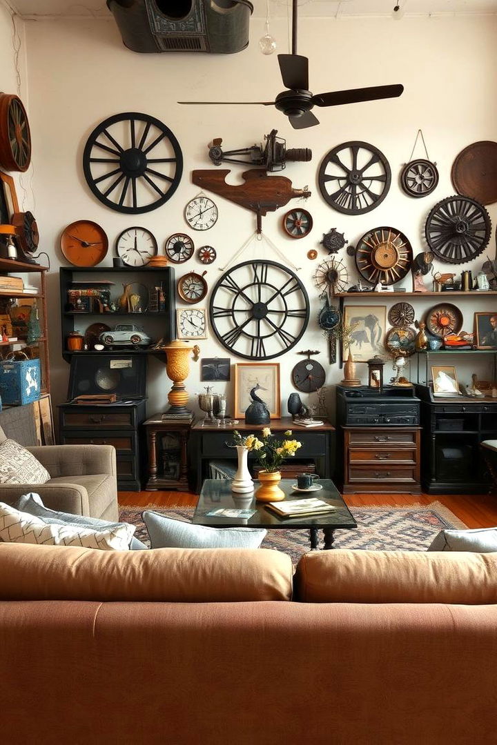 Incorporating Vintage Finds and Repurposed Items - 22 Industrial Living Room Ideas