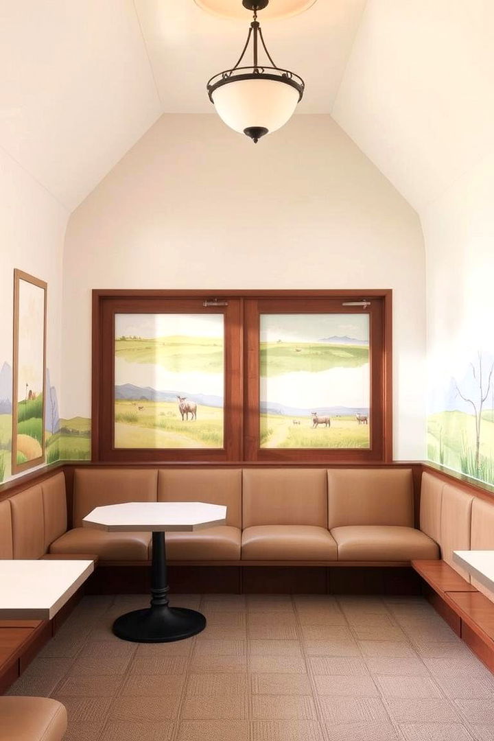 Incorporating Watercolor Art and Murals - 22 Prairie-style Interior Design Ideas