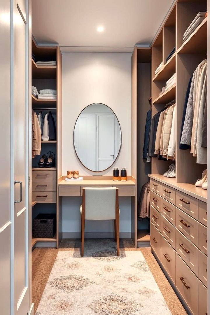 Incorporating a Dedicated Dressing Table - 22 Walk in Closet Ideas