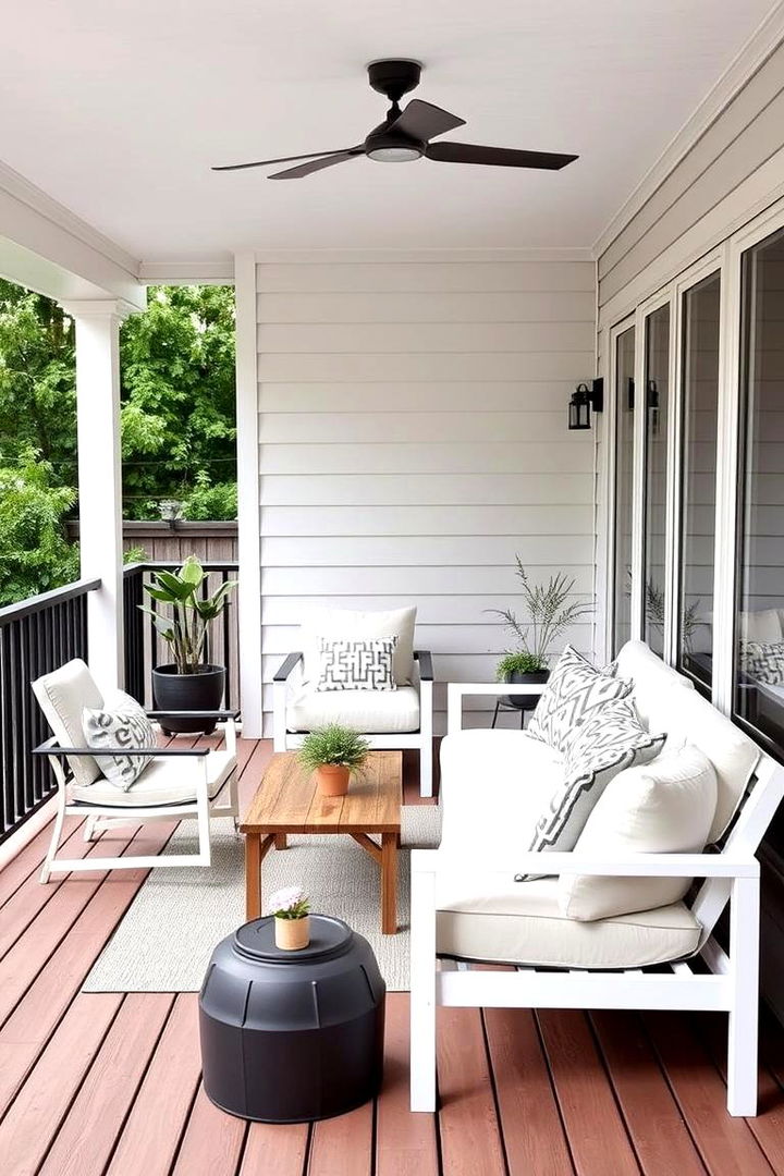 Incorporating a Minimalist Deck - 22 Small Cape Cod Front Porch Ideas