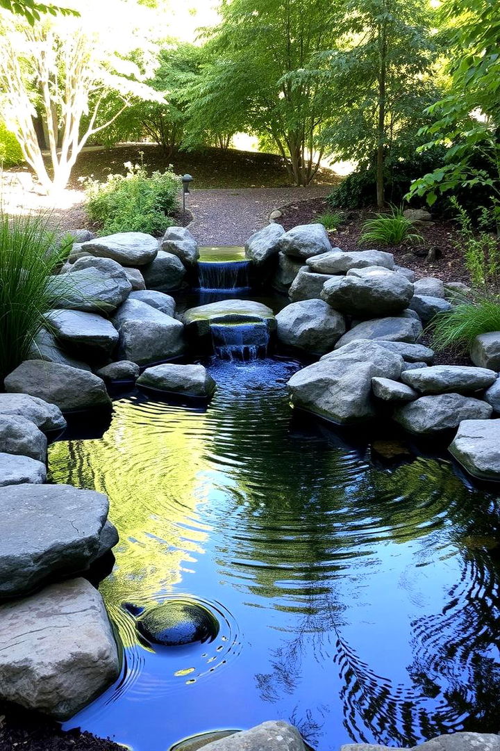 Incorporating a Serene Water Feature - 22 Shade Garden Design Ideas