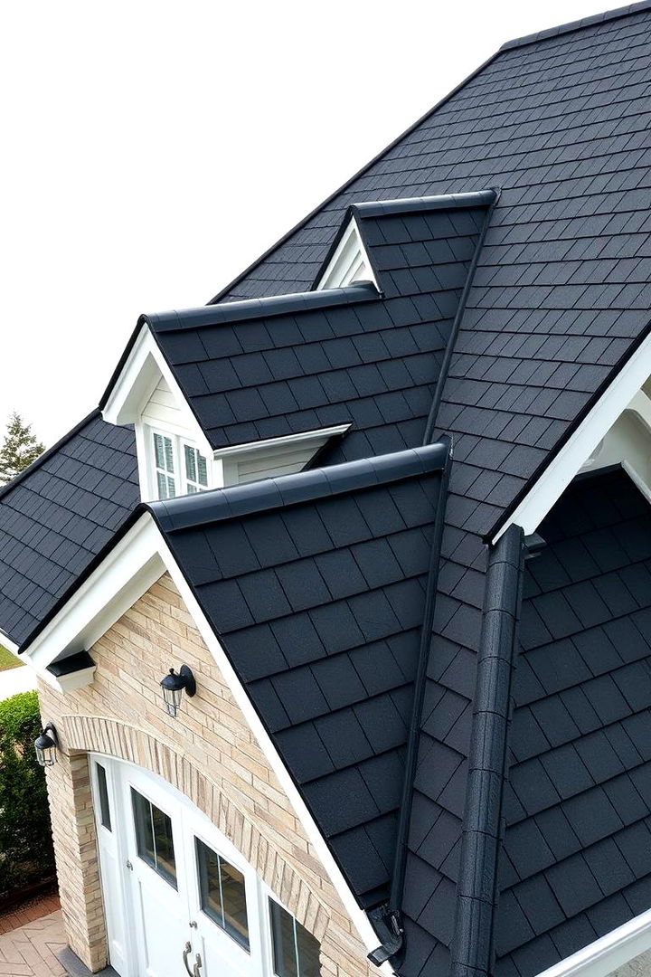 Increasing Property Value - 22 houses with black roofs