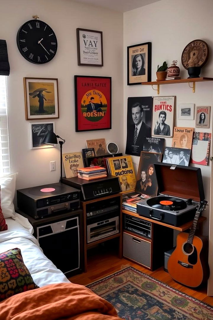 Indie Music Corner Vibes - 22 Hipster Bedroom Ideas