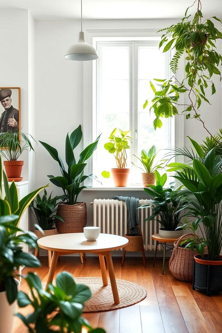 Indoor Botanical Touches - 22 Scandinavian Bedroom Ideas
