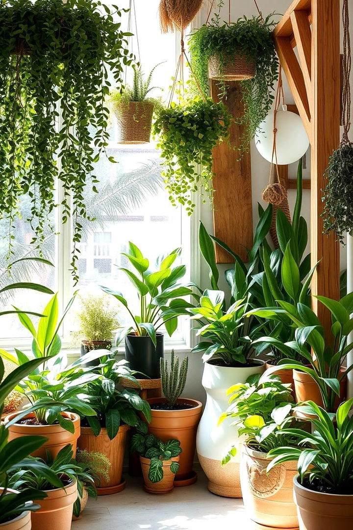 Indoor Garden Corner - 22 Living Room Corner Ideas