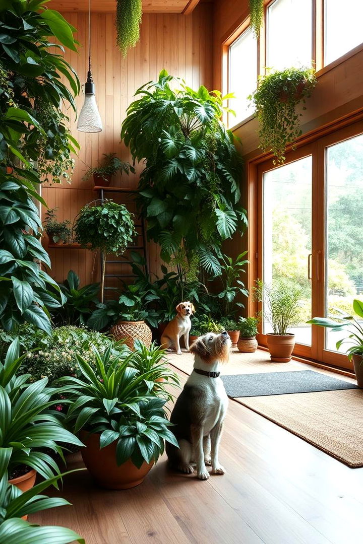 Indoor Garden Dog Haven - 22 Dog Room Ideas