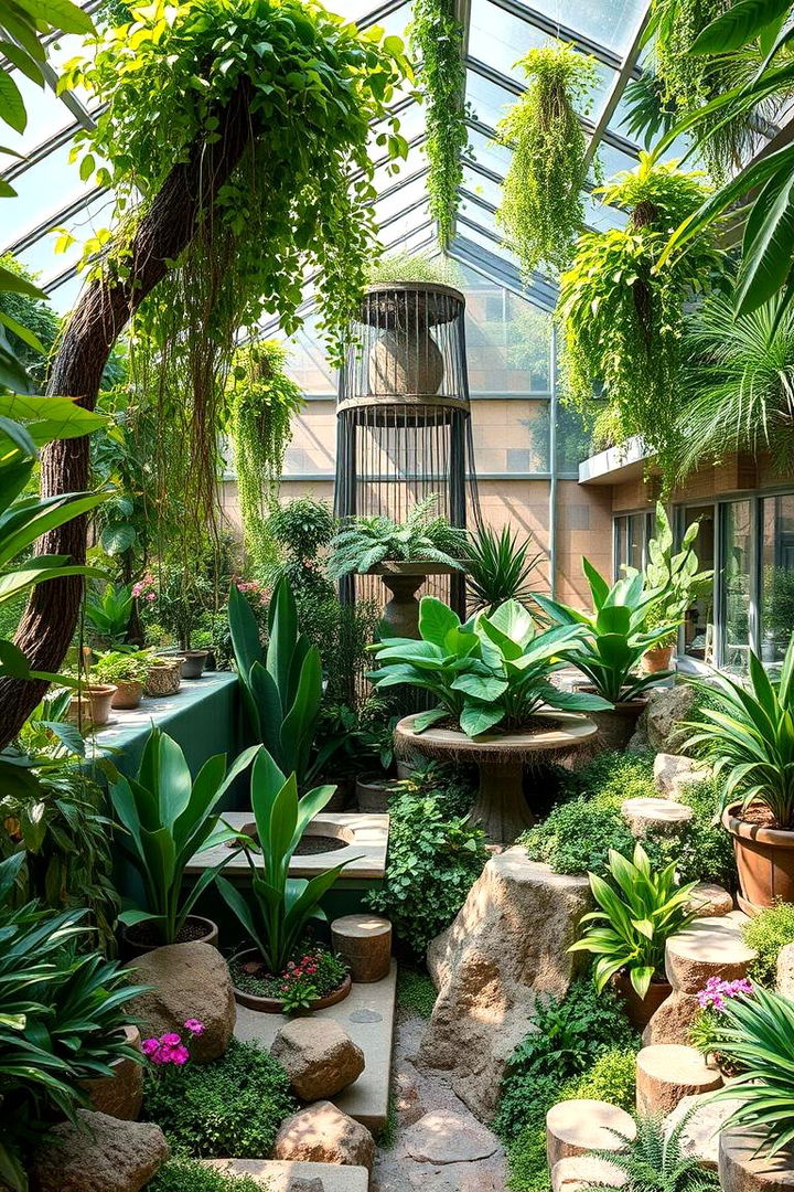 Indoor Garden Sanctuary - 22 Sunken Living Room Ideas