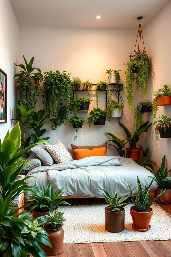 Indoor Garden Touch - 22 Bachelor Room Ideas