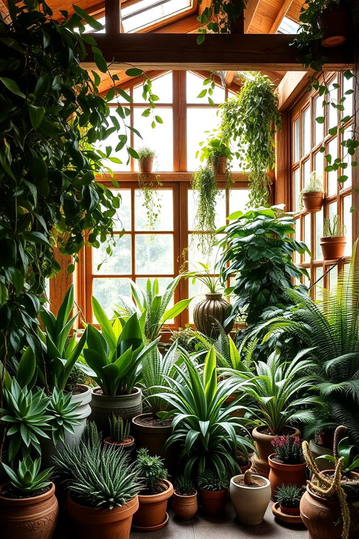 Indoor Green Retreat - 22 Rustic Sunroom Ideas