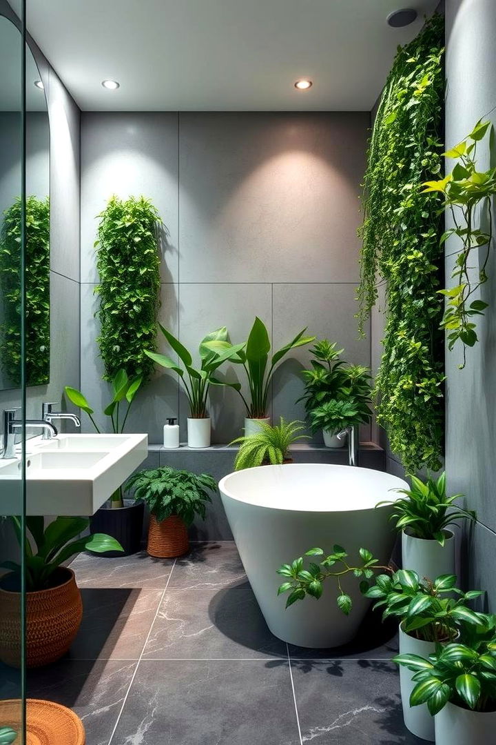 Indoor Greenery Integration - 22 Aesthetic Bathroom Ideas