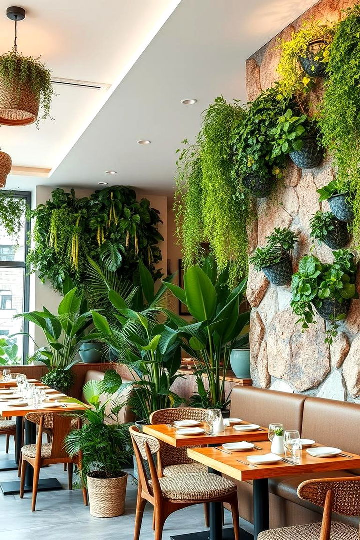 Indoor Greenery and Biophilia - 22 Restaurant Interior Design Ideas