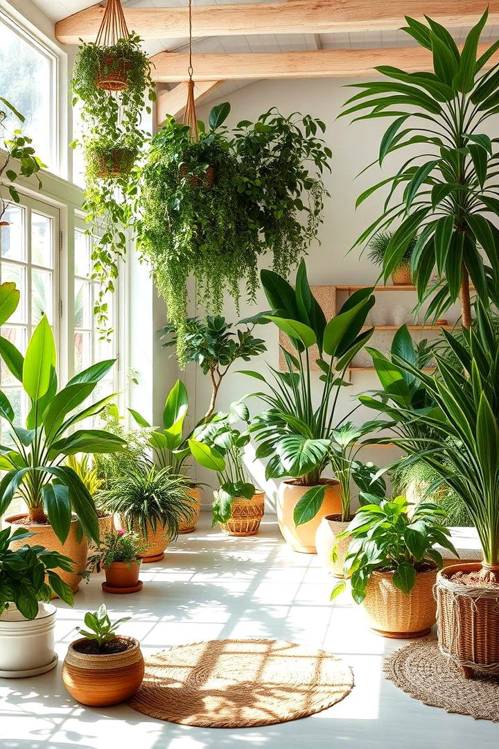 Indoor Greenery and Plant Life - 22 Boho Living Room Ideas