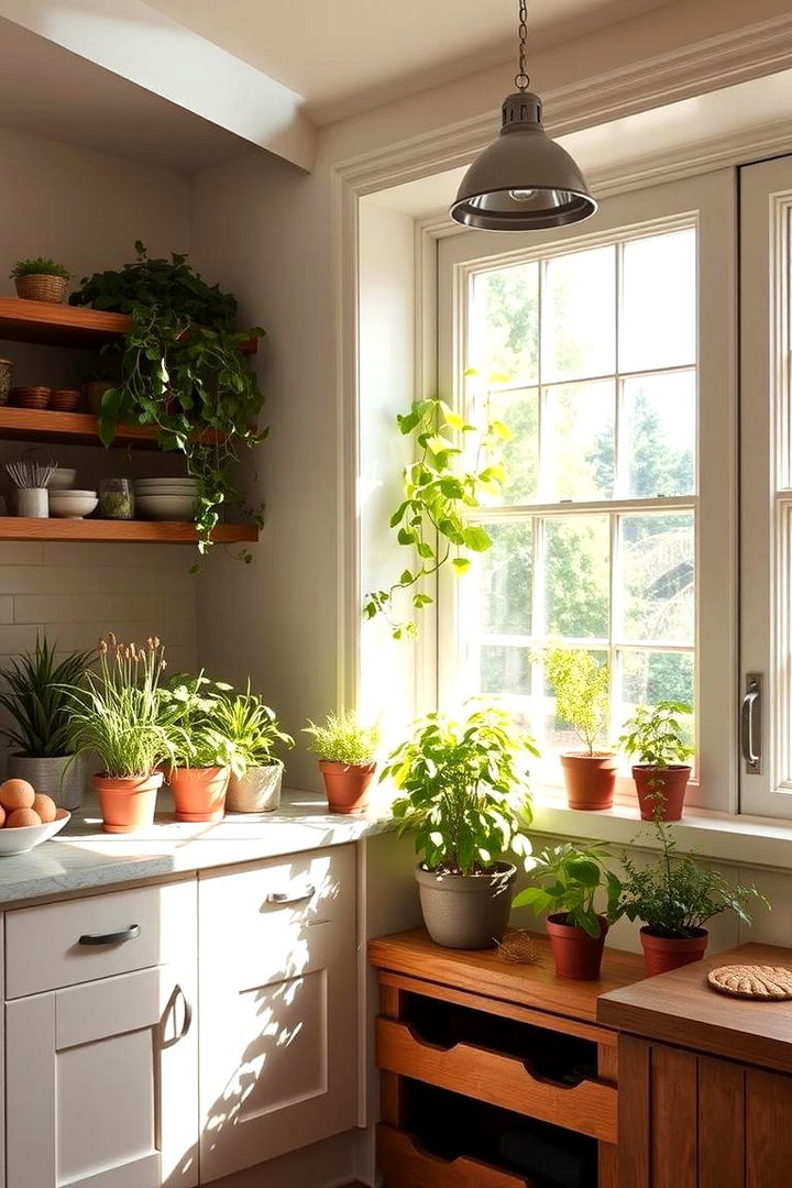 Indoor Herb Garden Touch - 22 Earthy Kitchen Ideas