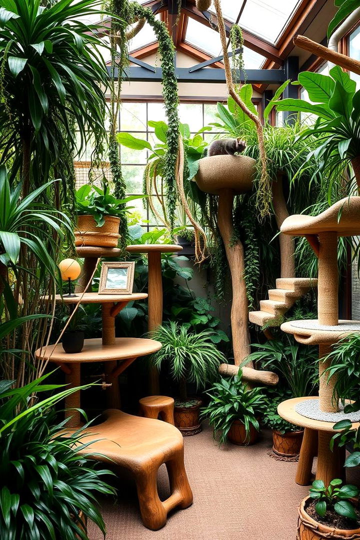 Indoor Jungle Cat Retreat - 22 Cat Room Ideas