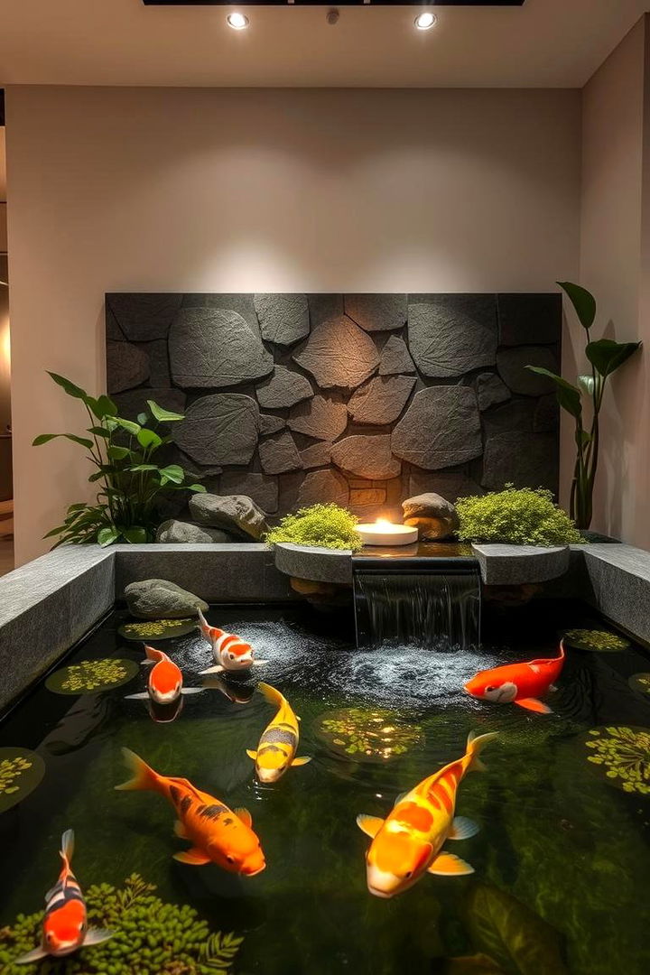 Indoor Koi Pond Feature - 22 Koi Pond Ideas