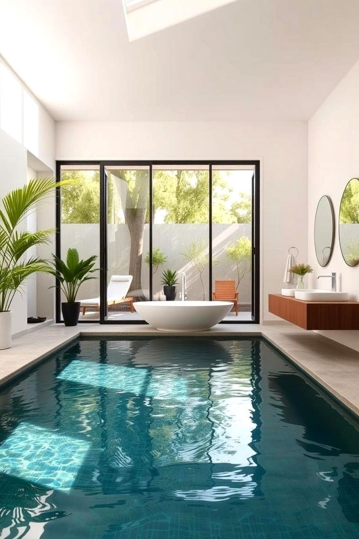 Indoor Outdoor Connection - 22 Pool Bathroom Ideas