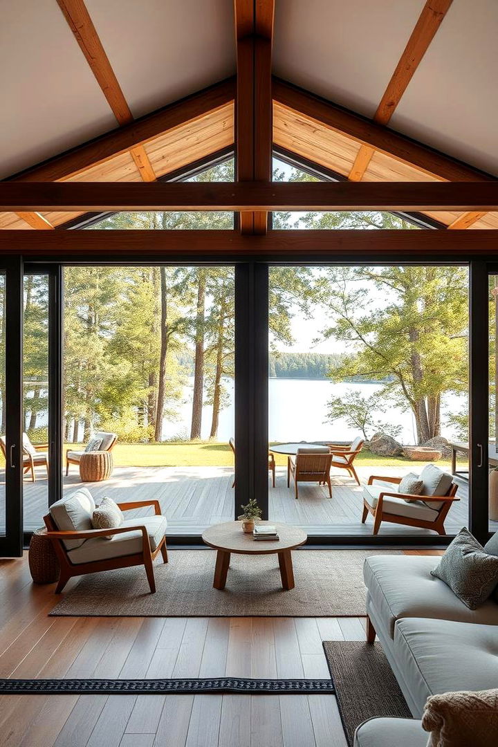 Indoor Outdoor Flow - 22 Lake House Decorating Ideas