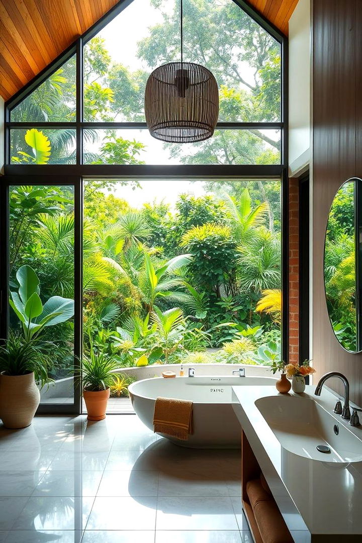 Indoor Outdoor Flow Designs - 22 Tropical Bathroom Ideas