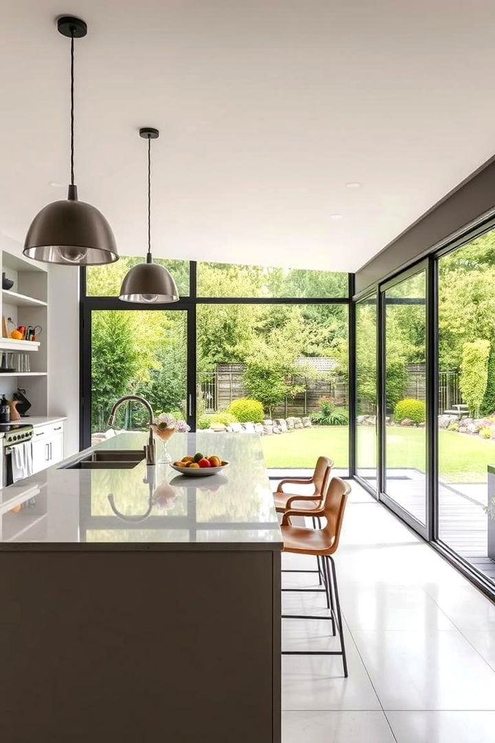 Indoor Outdoor Flow for Seamless Connection - 22 Natural Kitchen Design Ideas