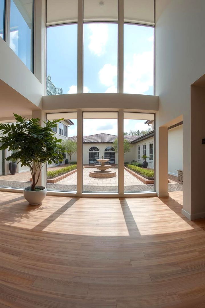 Indoor Outdoor Flow with Courtyard Views - 22 Moroccan Living Room Ideas