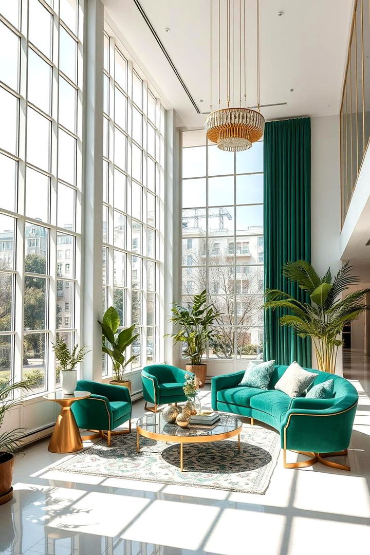 Indoor Outdoor Harmony - 22 Emerald Green and Gold Bedroom Ideas