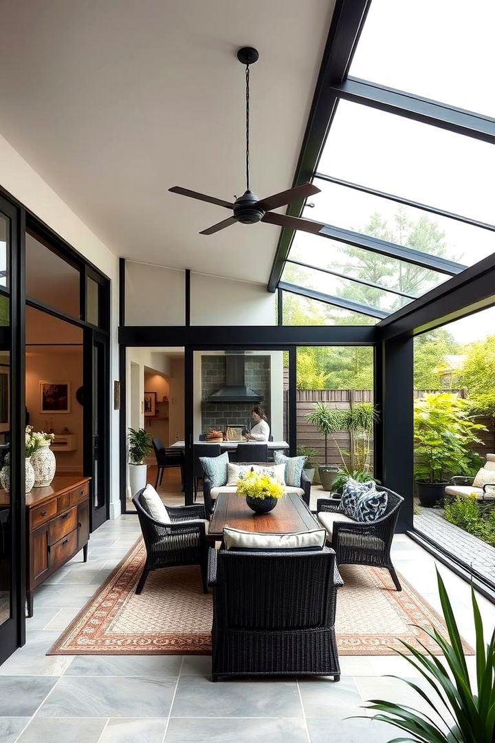 Indoor Outdoor Harmony - 22 Black Trim Interiors