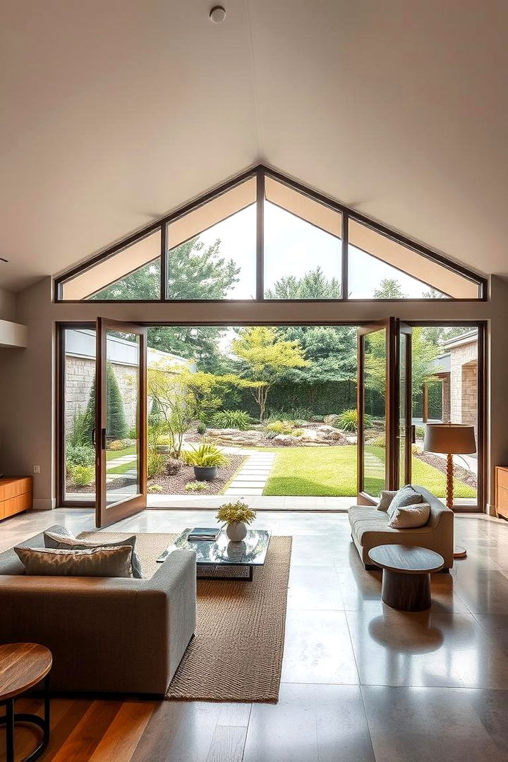 Indoor Outdoor Living Flow - 22 Mansion Living Room Ideas