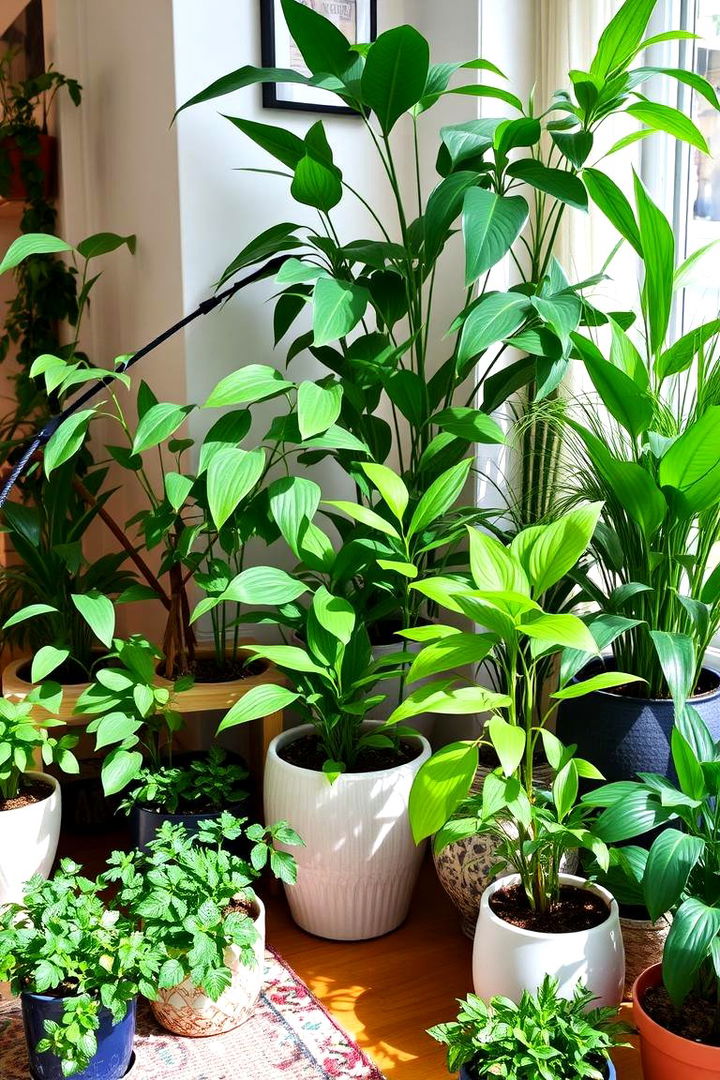 Indoor Plant Displays for a Breath of Fresh Air - 22 Budget Apartment Living Room Ideas