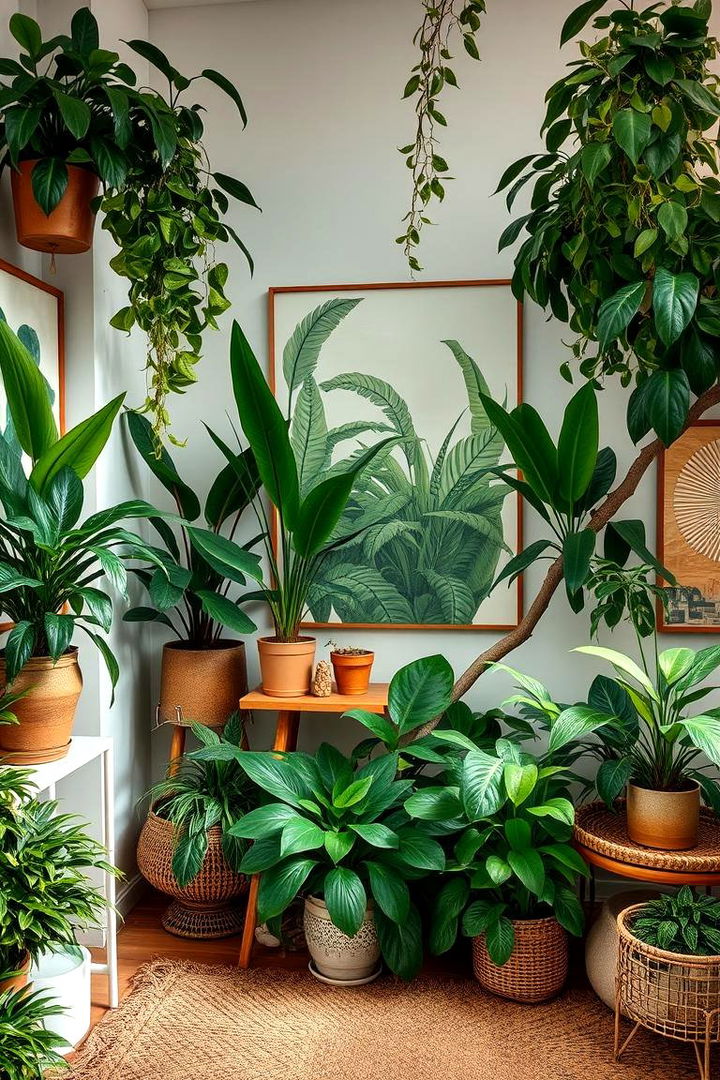 Indoor Plant Integration - 22 Art Room Ideas