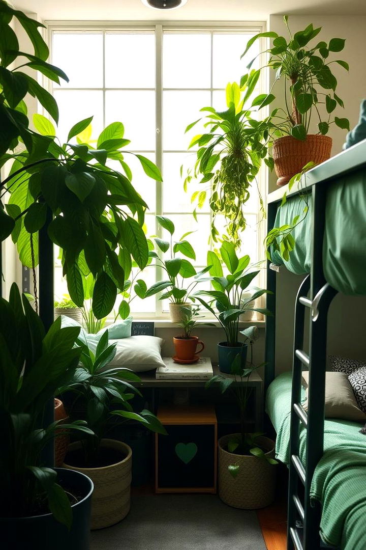Indoor Plant Integration - 22 Boho Dorm Room Ideas