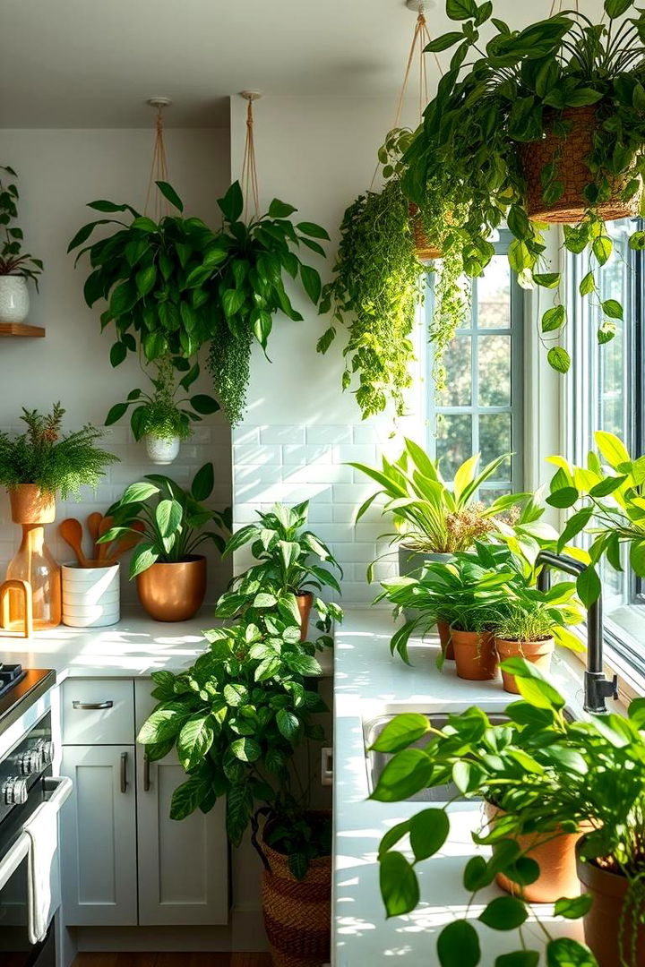 Indoor Plant Integration - 22 Cozy Kitchen Ideas